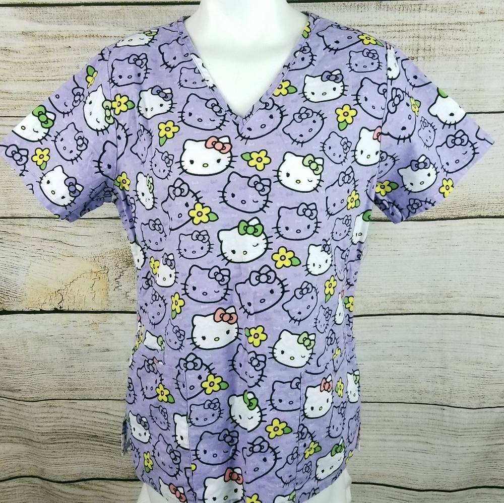 Hello Kitty Scrub Top Small